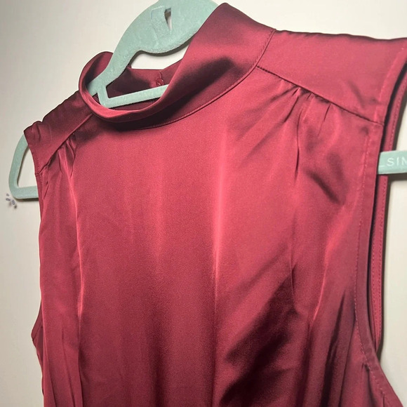 Lulu’s Classic Elegance Satin Dress — Size M - Picture 11 of 13